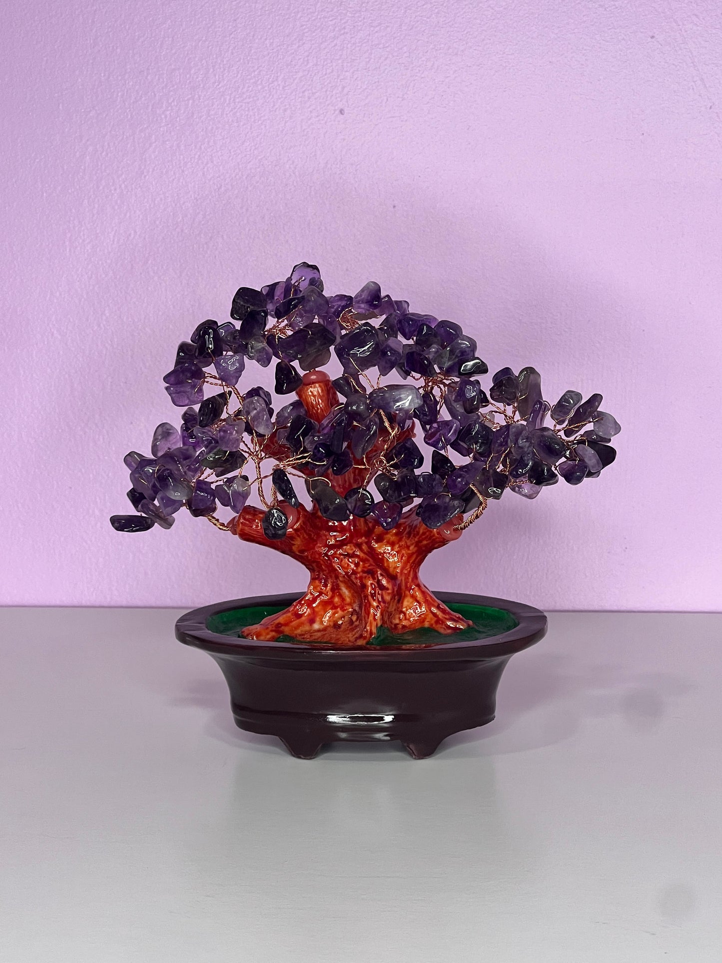 Amethyst Crystal Bonsai Tree - Healing & Spirituality