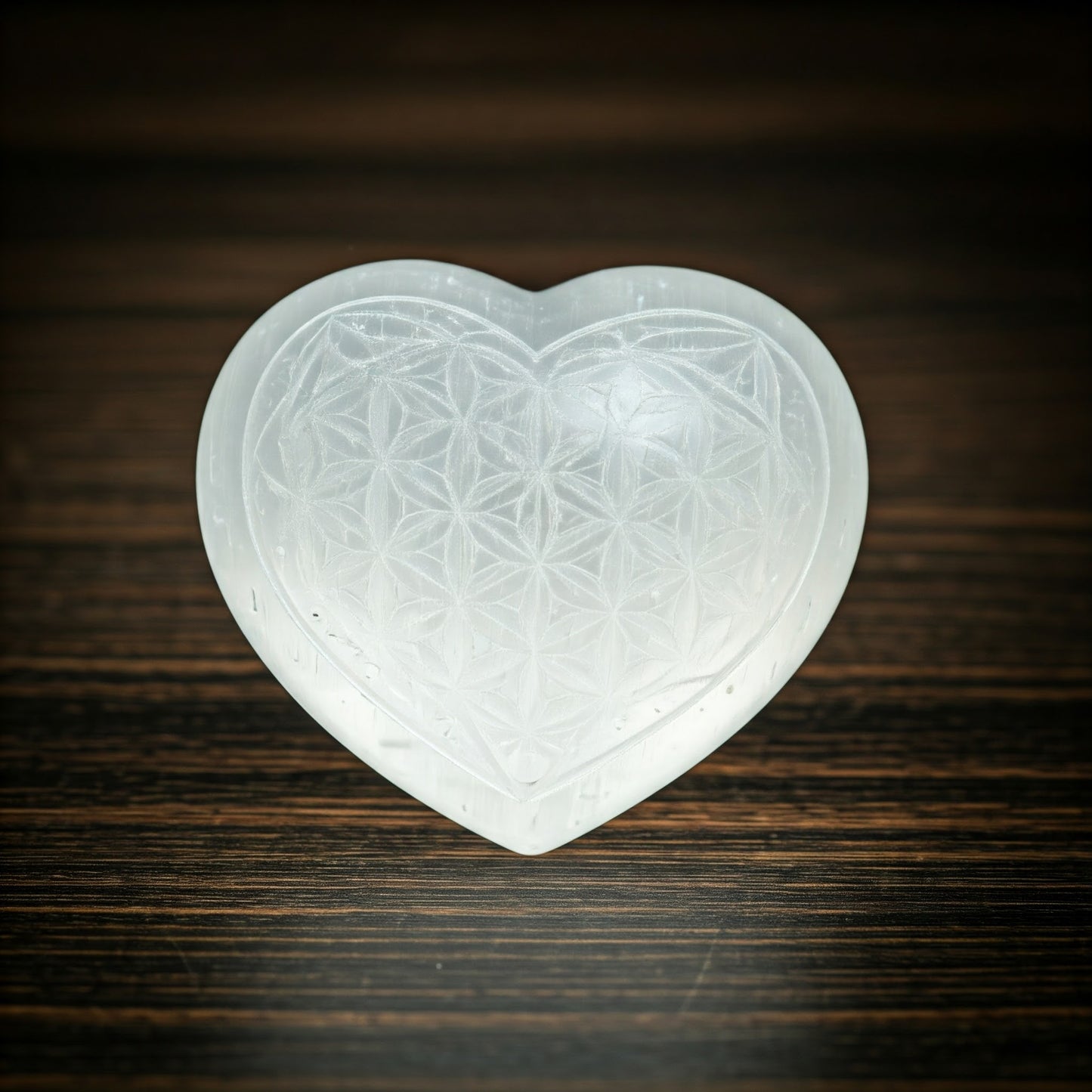 Selenite Hearts